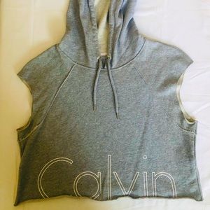 Calvin Klein sleeveless hoddie